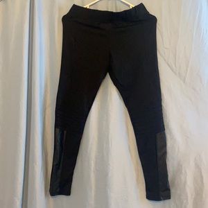 Black Moto leggings